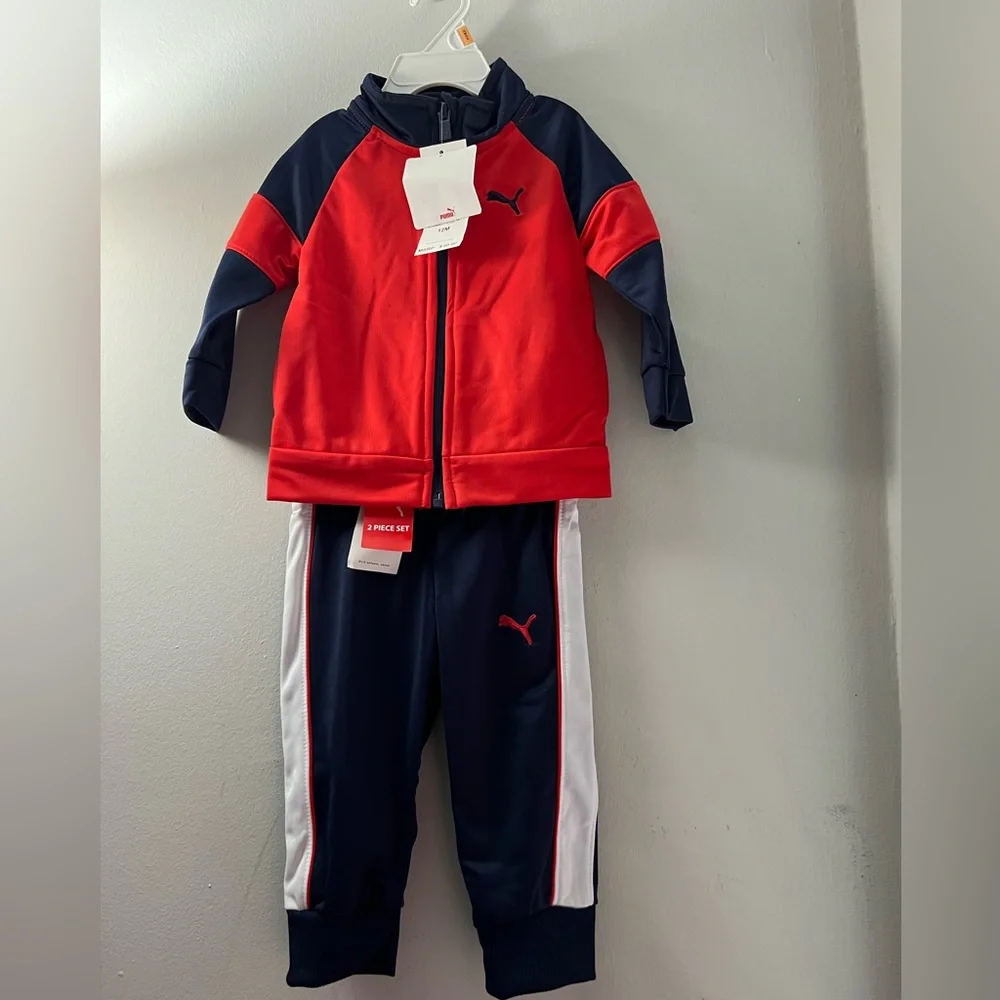 Puma Infant/Toddler Tracksuit 12 Months | Jacket & Joggers | NWT - Picture 1 of 5